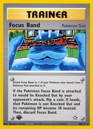 Focus Band 086  - 1st Edition Neo Genesis - Rare