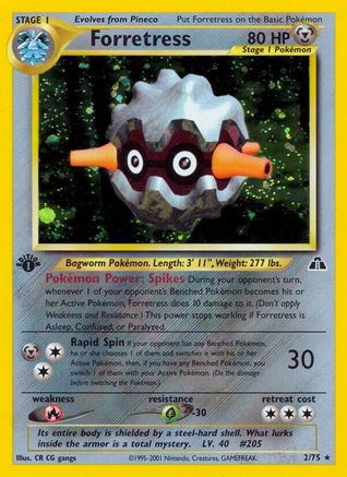 Forretress (2)  - 1st Edition Holofoil Neo Discovery - Holo Rare