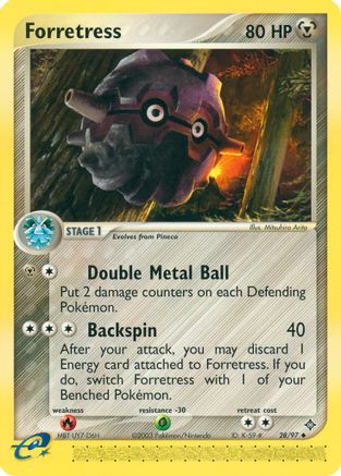 Forretress  - Reverse Holofoil Dragon - Uncommon