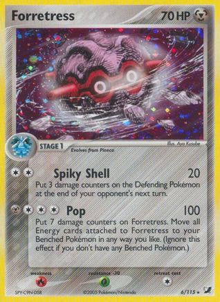 Forretress  - Holofoil Unseen Forces - Holo Rare