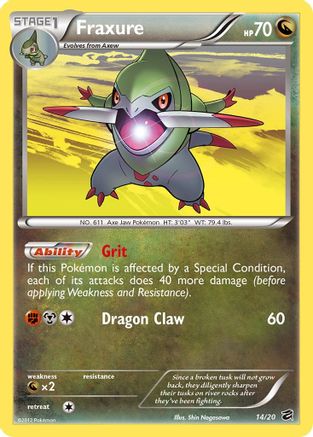 Fraxure (14)  - Holofoil Dragon Vault - Holo Rare