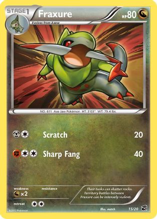 Fraxure (15)  - Holofoil Dragon Vault - Holo Rare