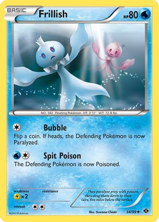 Frillish  - Reverse Holofoil Next Destinies - Uncommon