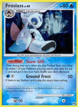 Froslass 002/99  - Reverse Holofoil Arceus - Holo Rare