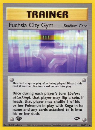 Fuchsia City Gym 114  - 1st Edition Gym Challenge - Uncommon