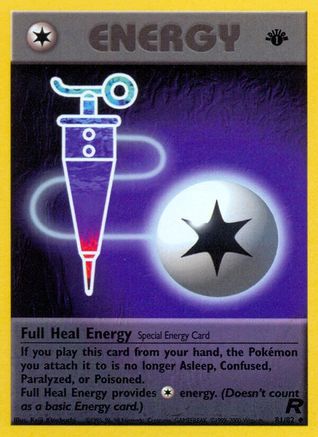 Full Heal Energy 081  - 1st Edition Team Rocket - Uncommon