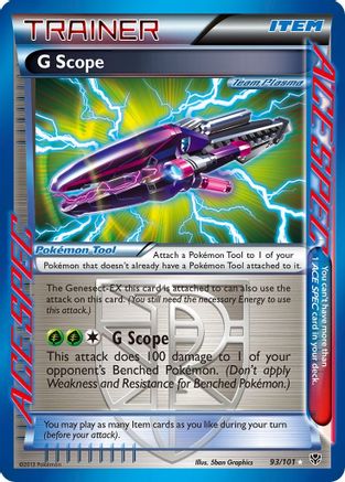 G Scope (Team Plasma)  - Holofoil Plasma Blast - Rare Ace