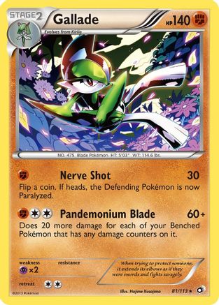 Gallade  Legendary Treasures - Rare