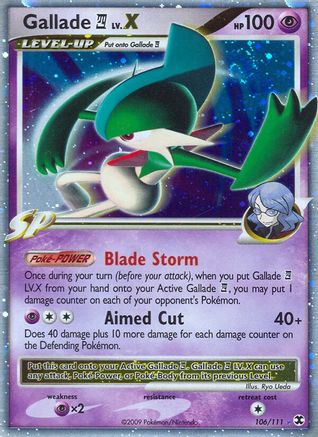 Gallade E4 Lv.X  - Holofoil Rising Rivals - Ultra Rare