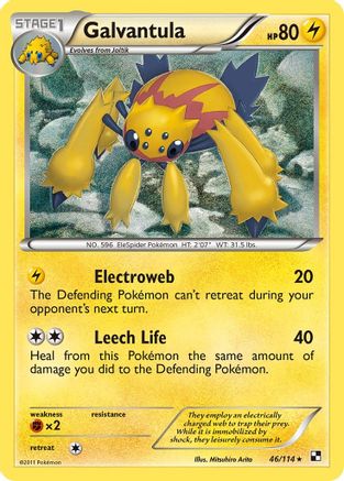Galvantula/114  - Reverse Holofoil Black and White - Rare