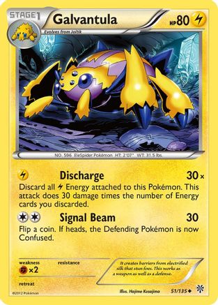 Galvantula  Plasma Storm - Uncommon