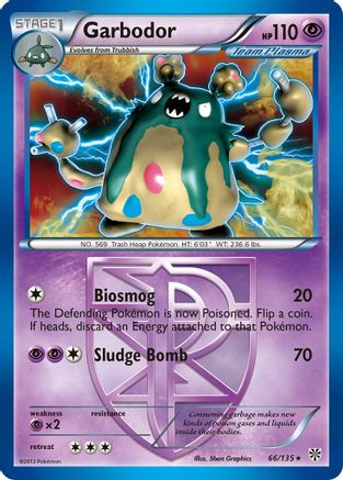Garbodor (Team Plasma) (66) (Team Plasma)  066  - Reverse Holofoil Plasma Storm - Holo Rare