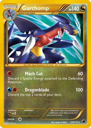 Garchomp (120 Secret Rare)  - Holofoil Plasma Freeze - Secret Rare