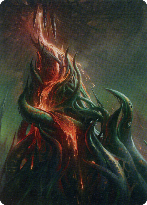 Copperline Gorge // Copperline Gorge (AONE-057) - Phyrexia: All Will Be One Art Series (Borderless) Foil