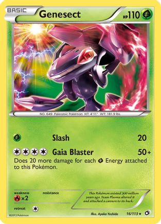 Genesect  - Holofoil Legendary Treasures - Holo Rare