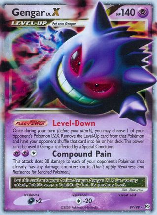 Gengar Lv.X 097  - Holofoil Arceus - Ultra Rare