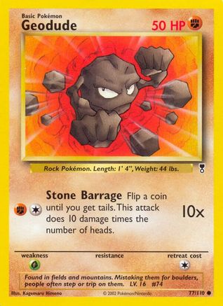 Geodude/110  - Reverse Holofoil Legendary Collection - Common