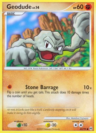 Geodude  - Reverse Holofoil Arceus - Common