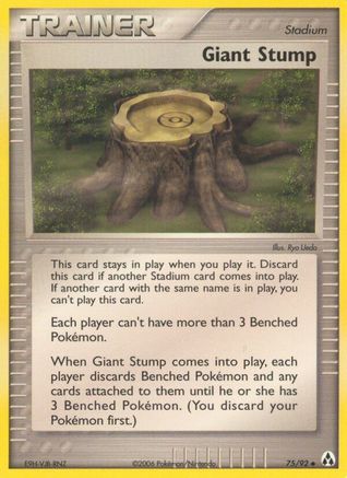 Giant Stump  - Reverse Holofoil Legend Maker - Uncommon