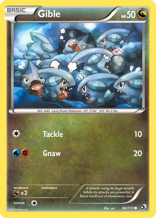 Gible 094  Legendary Treasures - Common