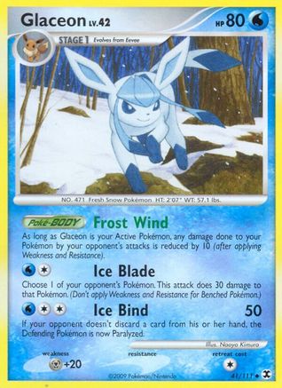 Glaceon 041  Rising Rivals - Uncommon