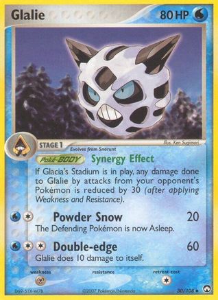 Glalie  - Reverse Holofoil Power Keepers - Uncommon