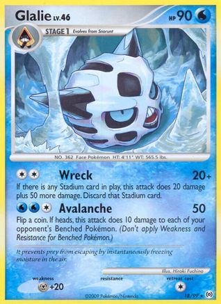 Glalie  Arceus - Rare