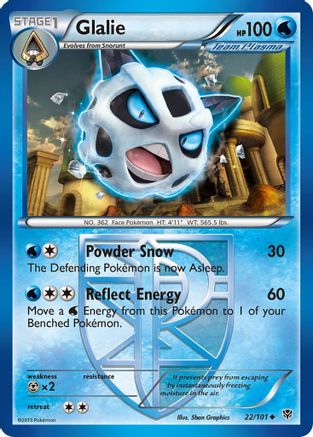Glalie (Team Plasma) 022  Plasma Blast - Uncommon