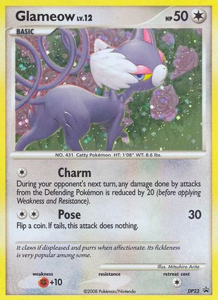 Glameow - DP23  - Holofoil Diamond and Pearl Promos - Promo