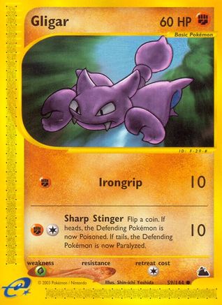 Gligar  - Reverse Holofoil Skyridge - Common