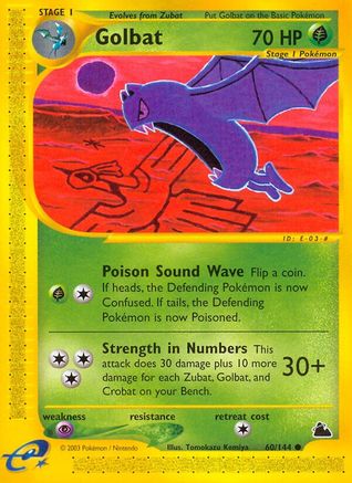 Golbat  - Reverse Holofoil Skyridge - Common