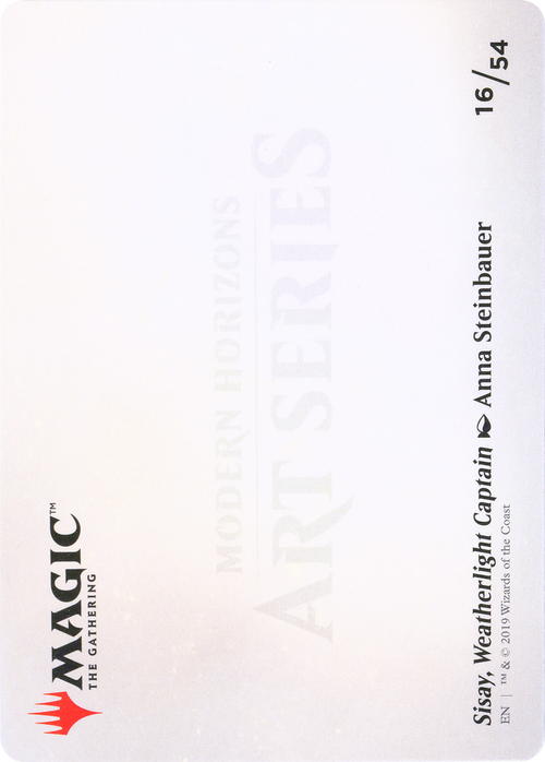 Sisay, Weatherlight Captain // Sisay, Weatherlight Captain (AMH1-016) - Modern Horizons Art Series (Borderless)