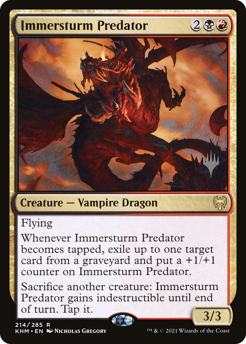 Immersturm Predator (PPKHM-214P) - Kaldheim Promos Foil