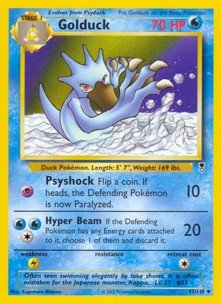 Golduck  - Reverse Holofoil Legendary Collection - Uncommon