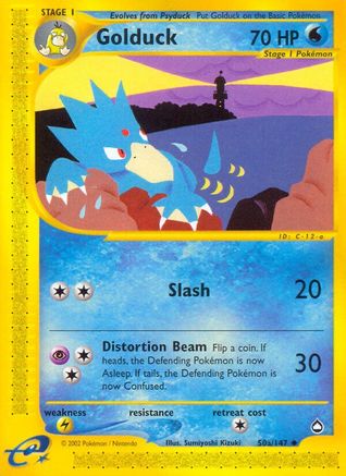 Golduck (50a)  - Reverse Holofoil Aquapolis - Uncommon