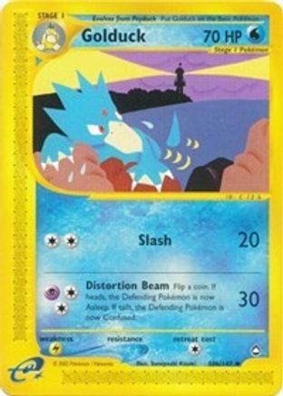 Golduck (50b)  - Reverse Holofoil Aquapolis - Uncommon