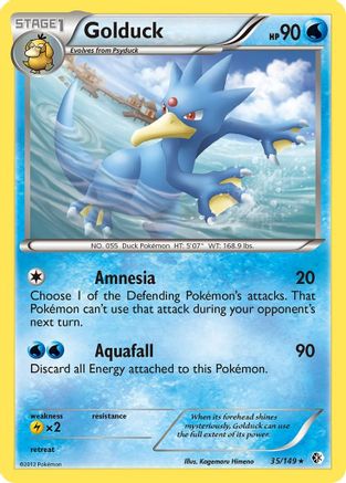 Golduck (35) (35) 035  - Reverse Holofoil Boundaries Crossed - Rare