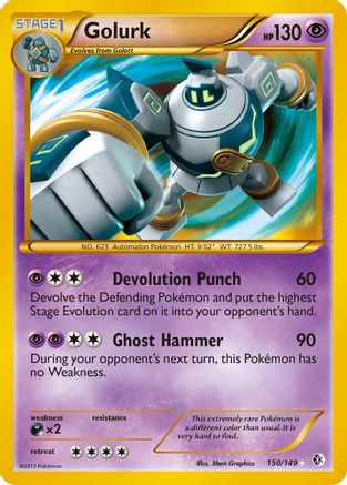 Golurk  - Holofoil Boundaries Crossed - Secret Rare
