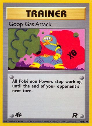 Goop Gas Attack 078  - 1st Edition Team Rocket - Common