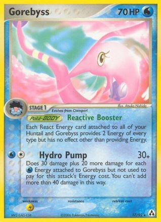 Gorebyss  - Reverse Holofoil Legend Maker - Rare