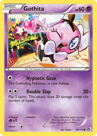 Gothita (69) (69) 069  - Reverse Holofoil Legendary Treasures - Common