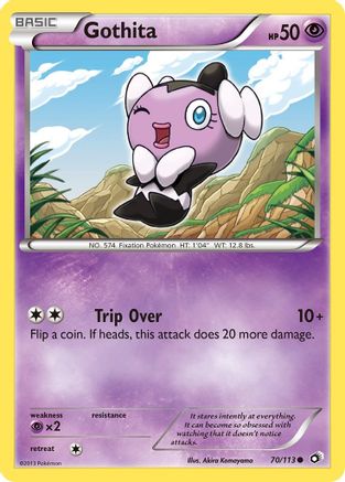 Gothita (70)  - Reverse Holofoil Legendary Treasures - Common