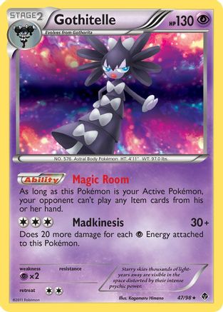 Gothitelle (47) (47) 047  - Reverse Holofoil Emerging Powers - Holo Rare
