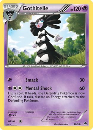 Gothitelle (48)  - Reverse Holofoil Emerging Powers - Rare