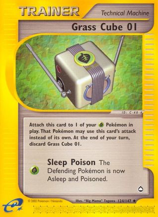 Grass Cube 01  - Reverse Holofoil Aquapolis - Uncommon