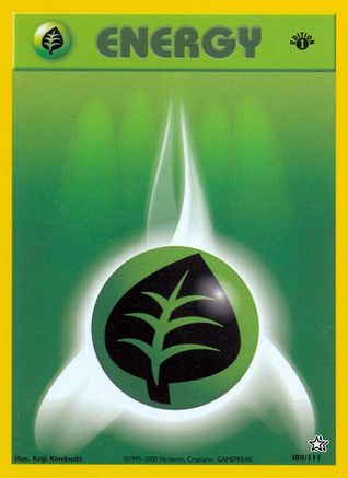 Grass Energy 108  - 1st Edition Neo Genesis - Common