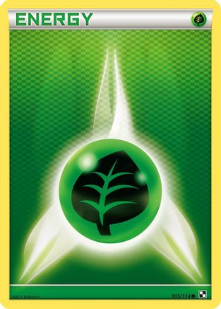 Grass Energy/114  - Reverse Holofoil Black and White - Common