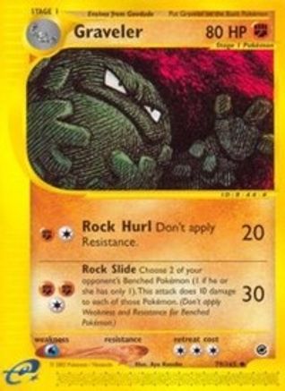 Graveler  - Reverse Holofoil Expedition - Uncommon