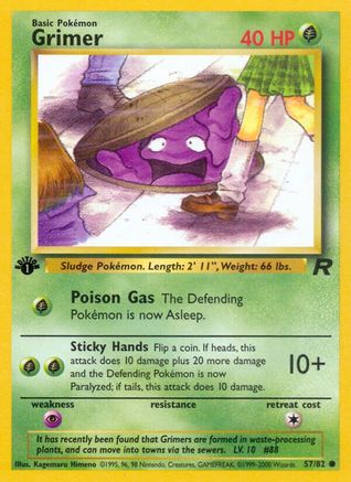 Grimer 057  - 1st Edition Team Rocket - Common
