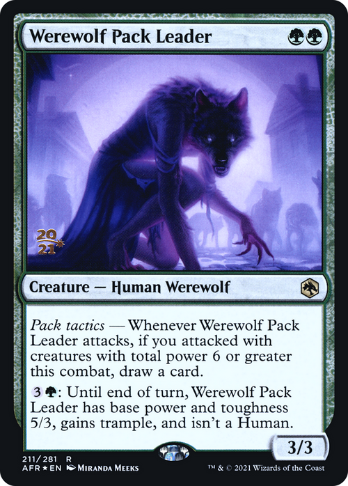 Werewolf Pack Leader (PRE-211S) - Adventures in the Forgotten Realms Promos Foil